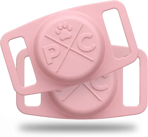 Miniatura 20 de Pup Culture Soporte de AirTag para collar de perro, para rastreador de perros GPS, para Apple iPhone, para perros y gatos Naranja