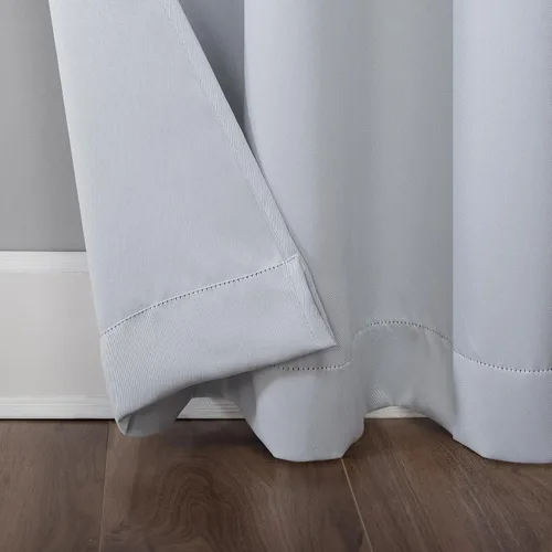 Miniatura 4 de Sun Zero Easton Energy Saving Blackout Panel de cortina con ojales, 40 "x 84", Dove Blanco roto Dove White