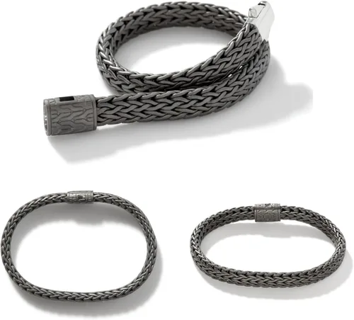 Miniatura 2 de Pulsera de cadena plana mediana para hombre