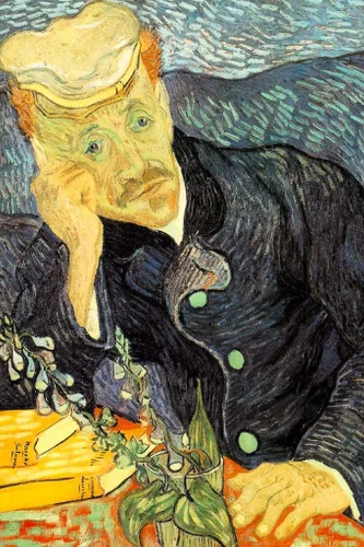 Miniatura 2 de Laminated Vincent Van Gogh Portrait of Dr. Gachet Van Gogh Wall Art Impressionist Portrait Painting Style Fine Art Home Decor Realism Romantic