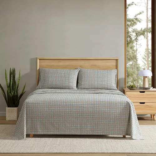 Miniatura 27 de Eddie Bauer - Sábanas tamaño Queen, juego de ropa de cama de percal de algodón, decoración del hogar crujiente y fresca (Canoe Lake Paddle, Queen)