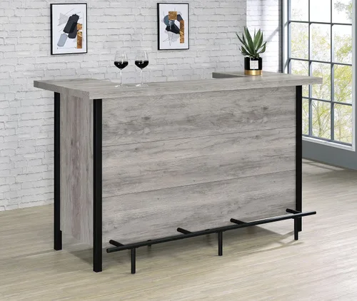 Miniatura 2 de Coaster Furniture Bar Unit Gris Driftwood Negro 182105