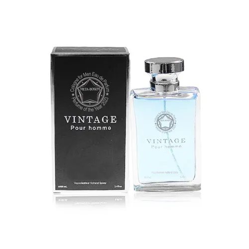 Miniatura 4 de Vintage Pour Homme Colección de colonia para hombre (azul+Pour Homme+Oud Noir), Eau de Parfum Natural Spray – Woody Fresh Scents – Set de regalo