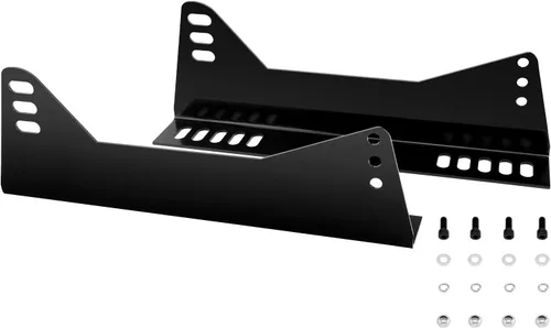 Soporte lateral de acero para asiento de carreras solo compatible con Bride, Recaro, Sparco, OMP, con paquete de instalación (2 soportes)