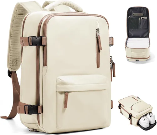 Miniatura 46 de VGCUB - Mochila grande para viaje, trabajo, negocios, mochila para laptop aprobada como equipaje de mano para vuelos, unisex, Gris, X-Grande