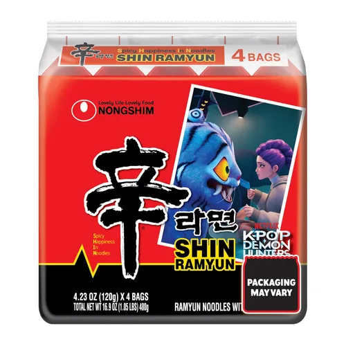 Miniatura 9 de Nongshim Ramen Noodles, Ramen instantáneo gourmet, sopa de fideos microondable premium, Shin picante, paquete familiar, 4.23 onzas (paquete de 16)