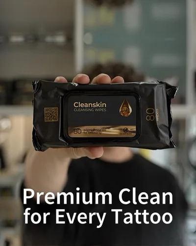 Miniatura 4 de CleanSkin - Toallitas limpiadoras para tatuajes de jabón verde, todo en uno, toallitas para tatuajes durante el tatuaje Cuidado posterior
