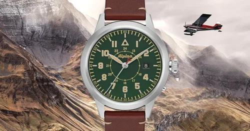 Miniatura 6 de ALPINA Startimer Pilot 1920s Heritage Limited Edition para hombre, automático suizo de 3 manecillas