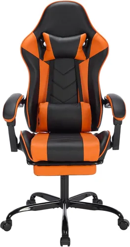 Miniatura 8 de Gaming Chair, Home Office Computer Chair, Ergonomic Executive Swivel Rolling Chair with Footrest Comfortable Headrest and Lumbar Support for Back