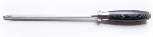 KANKA Cuchillo afilador de alta calidad de 9 pulgadas, varilla de acero inoxidable de alto carbono de alta calidad para cuchillos con mango de