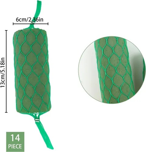Miniatura 7 de Prashent Guirnalda de espuma húmeda floral de 9.2 pies para flores frescas, espuma húmeda floral para decoración del hogar, jardín, boda, puerta