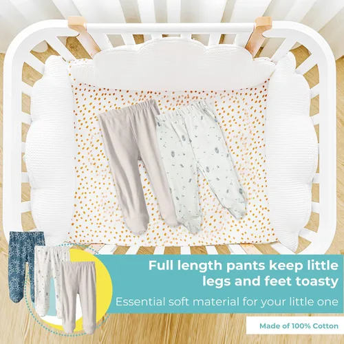 Miniatura 5 de Spasilk Paquete de 3 pantalones de algodón para bebé niño
