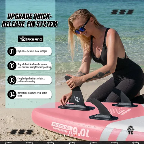 Miniatura 5 de Inflatable Paddle Board with Premium SUP Board Accessories, Allround Paddle Boards for Adults/Youth,Stand Up Paddle Board Defender Collection