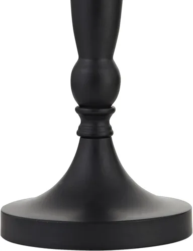 Miniatura 6 de Maxax Juego de 3 lámparas de mesa y lámpara de pie, lámparas tradicionales con pantalla de tela de lino blanco para sala de estar, dormitorio, sala