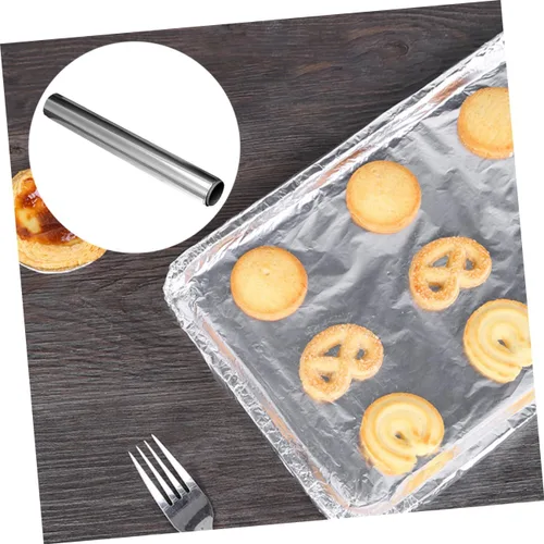 Miniatura 8 de KALLORY Horno para hornear hojas de papel de aluminio 4 rollos rollo de papel de estaño 11.8 in x 6.6 ft extra resistente suministro para el hogar