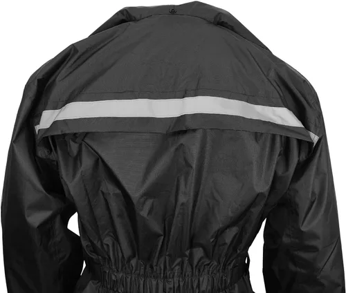 Miniatura 7 de Nelson Rigg Solo Storm - Chaqueta de lluvia, impermeable, transpirable y plegable (negro, talla S)