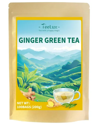 Miniatura 36 de TeeLux Bolsas de té verde menta, té verde con menta, menta verde y citronela, con cafeína, 100% real y natural, 100