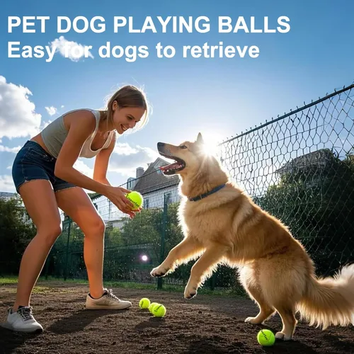 Miniatura 5 de Pelotas de tenis, paquete de 12 pelotas de práctica avanzadas, pelotas de tenis para perro, vienen con bolsa de malla para transporte, buenas