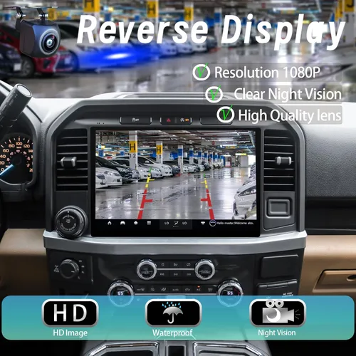 Miniatura 7 de Para Ford F150 2015-2021 Radio Android de 13 pulgadas 1920 * 1200 2K HD pantalla táctil unidad principal Carplay inalámbrico GPS pantalla