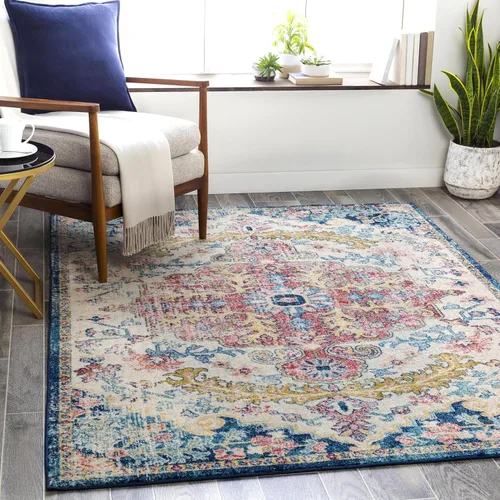 Artistic Weavers Odelia - Alfombra bohemia vintage, 8 pies 10 pulgadas x 12 pies, color granate/azul marino azul marino (Garnet/Navy)
