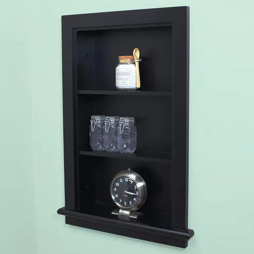 Aiden - Botiquín de repuesto de pared empotrada de 14 x 24 pulgadas, estante de inserción para gabinete de baño, fabricado en América del Norte,