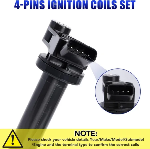 Miniatura 6 de Juego de 6 paquetes de bobinas de encendido y bujías para Toyota Sienna Avalon Camry Highlander Lexus ES300 RX300 ES 300 RX 300 1999 2000 2001 2002