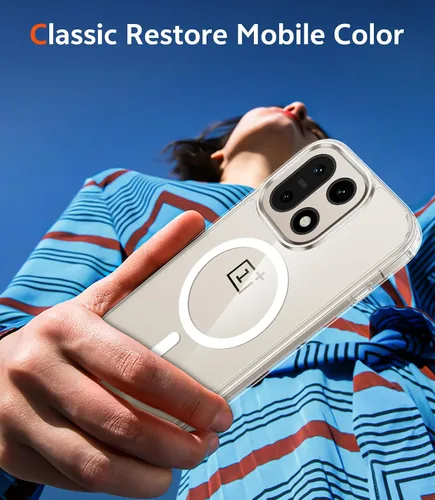 Miniatura 983 de FNTCASE Funda para iPhone 13 Pro-Max: Fundas magnéticas transparentes compatibles con Magsafe Slim anti amarillamiento protección contra caídas