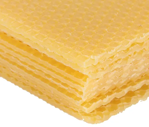 Miniatura 8 de 10 hojas de cera de abeja natural, hojas de cera de abeja, base de cera, colmenas de abeja, hojas de cera de abejas para hacer velas, muebles