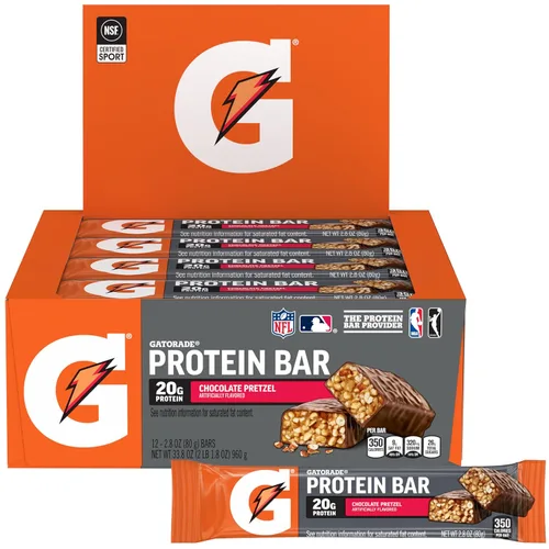 Miniatura 12 de Gatorade - Barras de recuperación de proteína de suero de leche, 12 unidades, sabor malvavisco (paquete de 1)
