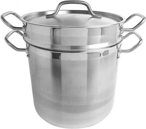 Miniatura 7 de TrueCraftware - Juego de 3 piezas de cocina de aluminio para pasta, de 12 cuartos de galón, olla multiusos para pasta con tapa de colador