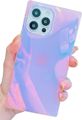 Miniatura 69 de Elegante concha de madre perla compatible con iPhone 13 Pro de 6.1 pulgadas, estuche de borde rectangular, elegante y delgado, con perla de abulón
