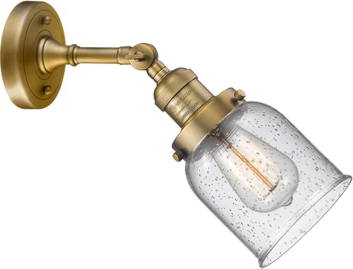 Miniatura 3 de Innovations 203-BB-G54 1 Aplique de luz, pantalla de campana pequeña, latón cepillado