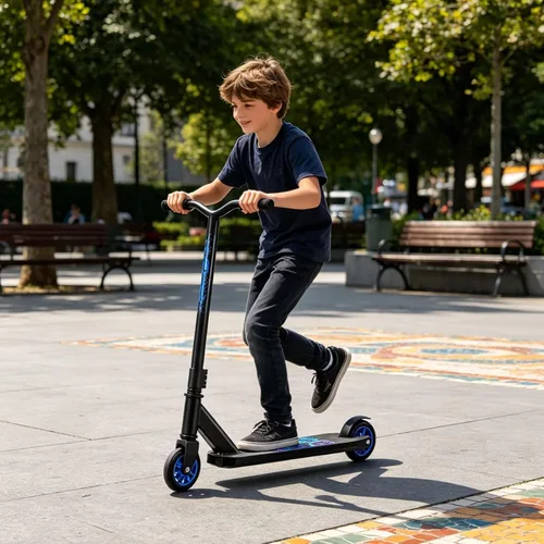 Miniatura 4 de Patinete profesional para niños de 8 años en adelante, patinete completo de trucos para ciclistas intermedios, principiantes, avanzados