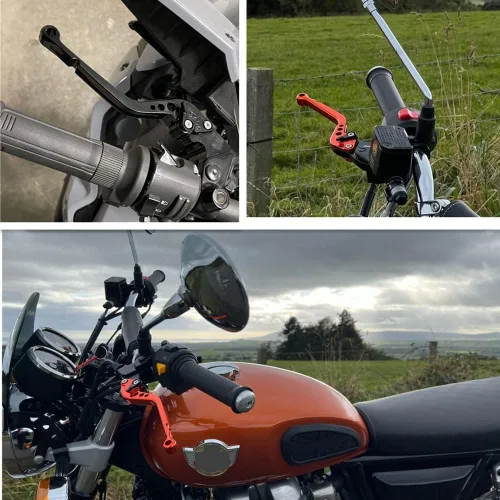Miniatura 5 de DEHIWI Embrague de freno para Yamaha FZ25 FZ-25 2017-2020 2021 2022 2023 Palancas de embrague de freno largo ajustables CNC aluminio palancas de A1