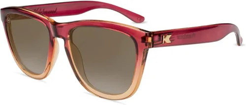 Knockaround Lentes de sol polarizados prémium para hombres y mujeres, lentes resistentes a los impactos y protección completa UV400, negro (Black