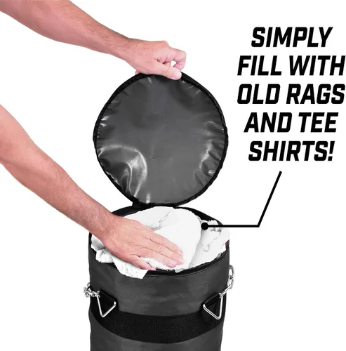 Miniatura 2 de Bolsa de golpeo rellenable GoSports para entrenamiento - Ideal para boxeo, MMA, Muay Thai y más, llénala con ropa y trapos