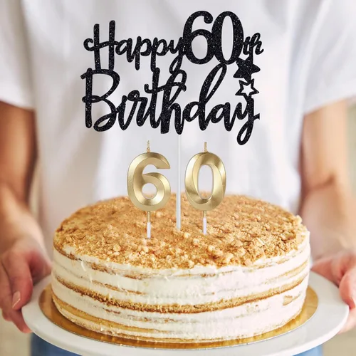 Miniatura 4 de Regalos de cumpleaños número 60 para hombres, decoraciones de cumpleaños número 60 para hombres, suministros de decoración de fiesta que incluyen