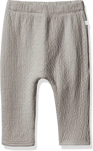 HonestBaby Matelasse Harem Pants Cozy Roomy Fit Pull on Bottoms 100% Organic Cotton for Infant Baby Boys, Girls, Unisex