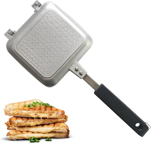 Miniatura 9 de Jean-Patrique Toastie Maker - Prensa de panini de cerámica de cobre - Máquina de queso a la parrilla antiadherente - Sandwichera tostada