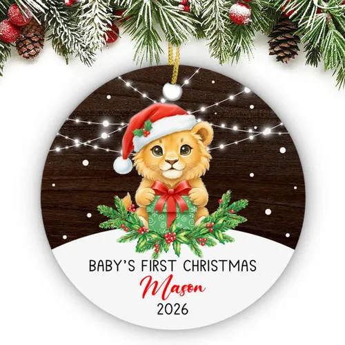 Miniatura 17 de Adorno personalizado de segunda Navidad de pingüino bebé 2026, regalo de decoración de pingüino bebé para bebés recién nacidos, nombre personalizado