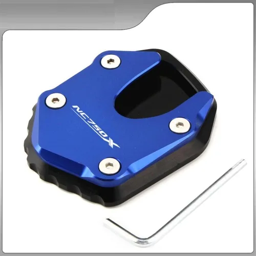Miniatura 5 de SCUUBE Para Honda NC750X NC 750X NC750 X 2021 2022 2023 Motocicletas Kickstand Soporte lateral Soporte Ampliador Placa Extensión de placa de soporte