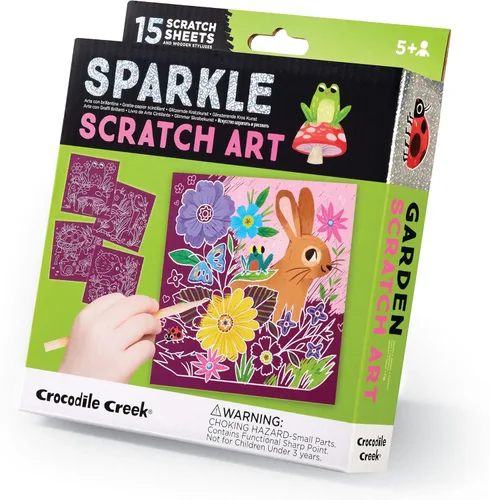 Miniatura 9 de Crocodile Creek Mix & Match Scratch Art - Libro para colorear – Edición Animal Adventure para niños a partir de 5 años 20 páginas para raspar + 20