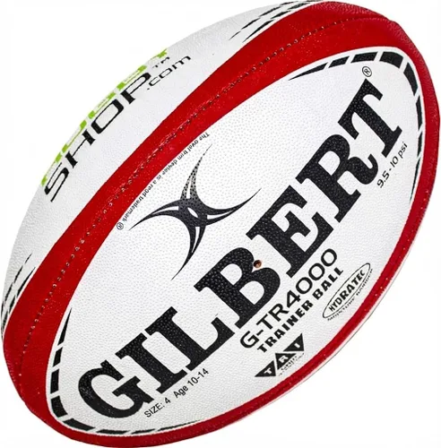 Miniatura 10 de World Rugby Shop X Gilbert G-TR4000 - Pelota de rugby para adultos y jóvenes, tallas 3, 4 y 5, cosida a mano, construcción de 3 capas