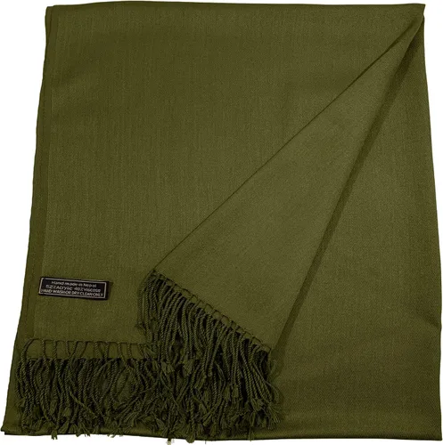 Miniatura 3 de CJ Apparel Solid Color Tassels Design Nepalese Shawl Seconds Scarf Wrap Stole Throw Head Wrap Pashmina Hand Made in Nepal New