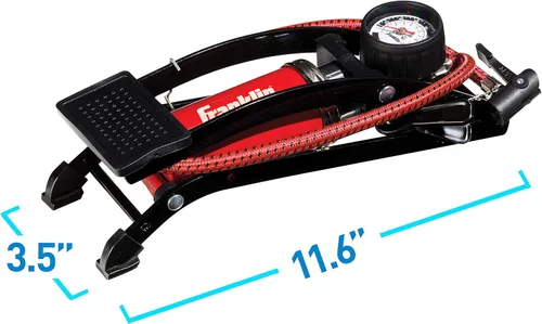 Miniatura 8 de Franklin Sports Foot Air Pump for Balls, Bikes, Inflatables and More - High-Pressure Foot Pedal Pump - Compact Heavy Duty