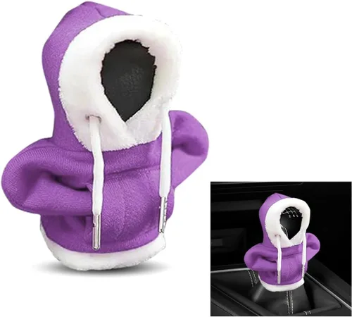 Miniatura 9 de Cubierta de capucha para palanca de cambios navideña, cubierta de capucha para cambios de estilo navideño, protector de invierno cálido para palanca