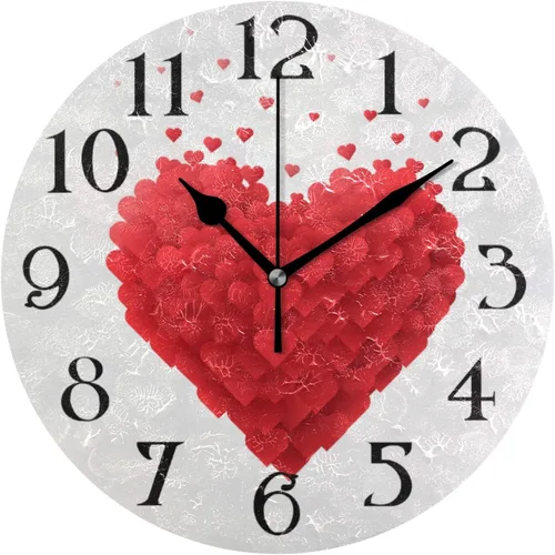 Miniatura 27 de Reloj de pared con mariposas moradas, silencioso, funciona con pilas, floral, sin tictac, decorativo, reloj analógico de cuarzo redondo de 9.5 A01