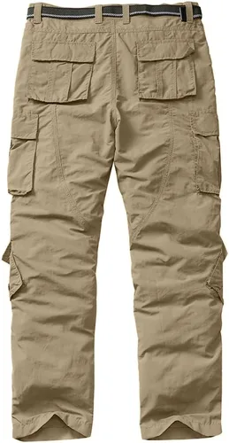 Miniatura 2 de linlon Pantalones cargo de senderismo ligeros de secado rápido para hombre con 8 bolsillos