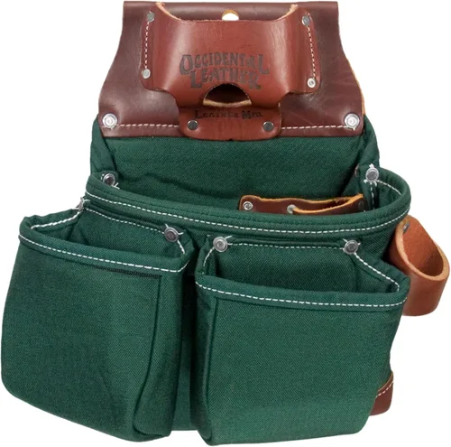 Occidental Leather OxyLights 3 Pouch Tool Bag with Tape Holder Verde