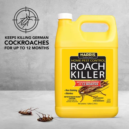 Miniatura 2 de Harris Roach Killer, spray líquido con fórmula residual extendida de 12 meses sin olor y sin manchas (galón)
